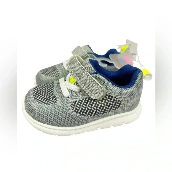 Carters Infant Boys Velcro Sneakers Trainer Shoes Size 4 NWT - Picture 1 of 6